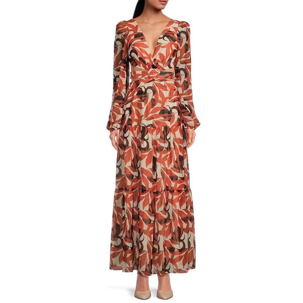 Gianni Bini Autumn Hues Maxi Dress